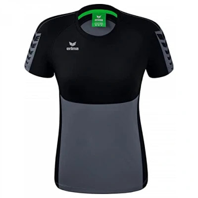 Afbeelding van Six Wings T shirt dames slate grey/zwart / 36