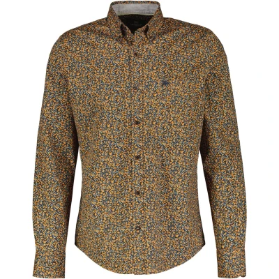 Afbeelding van LERROS Overhemd Allover Print Blauw L