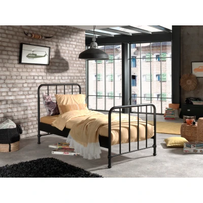 Afbeelding van LUCEVI Bronxx Bed 90x200cm Zwart