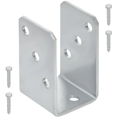 Afbeelding van KOTARBAU® U vormige paaldrager, 50 mm, thermisch verzinkt, de perfecte oplossing voor het verbinden van verschillende elementen