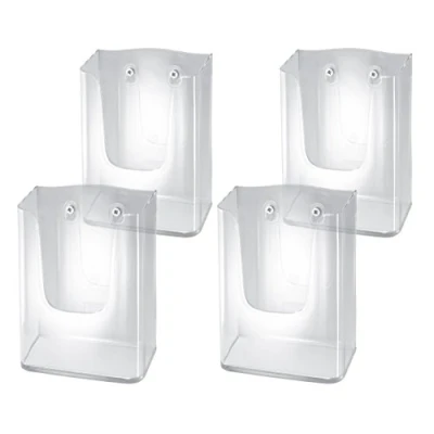 Afbeelding van SIGEL LH117 4 stuks wandstandaard 12,5 x 15,5 5,5 cm acryl transparant