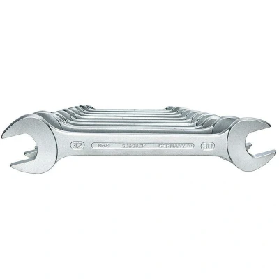 Afbeelding van Gedore 6077620 6 100 Dubbele steeksleutelset 10 delig 32 mm DIN 3110