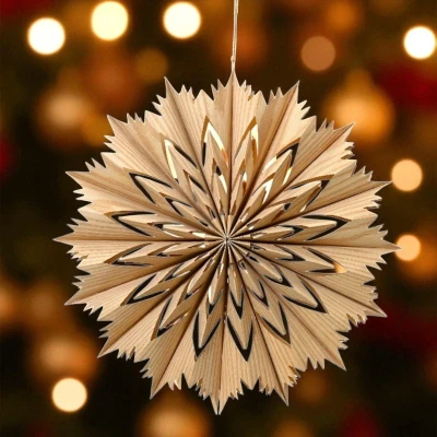 Afbeelding van Hangende Kerstster van Papier Rond Design 40 cm