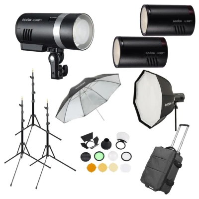 Afbeelding van Godox AD300PRO &amp; AD100PRO 3 Heads Kit