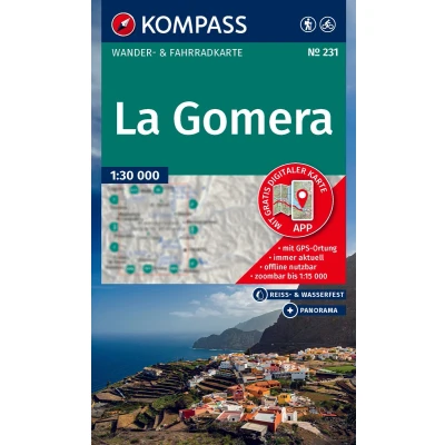 Afbeelding van KOMPASS Wanderkarte 231 La Gomera 1:30.000