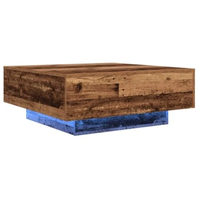 Afbeelding van vidaXL Salontafel Oud hout Massief gerecycled 80 x 31 cm