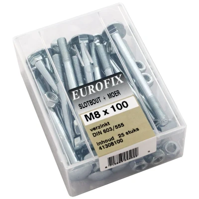 Afbeelding van Eurofix slotbout verzinkt M8x130 25ST