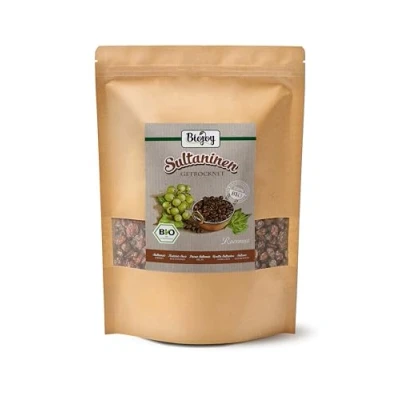 Afbeelding van Biojoy Rozijnen Sultanine BIO (1 kg), heel en zonder toevoegingen
