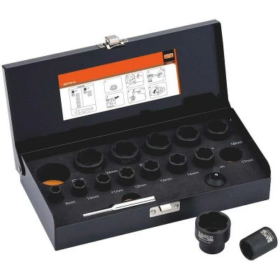 Afbeelding van BAHCO BWTSP16 spiraaldoppenset 1/2&quot; 16 delig