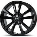 Afbeelding van RIAL 5 gat 19duim 112mm lichtmetalen Velg M12X schwarz glanz 80934PO12 6