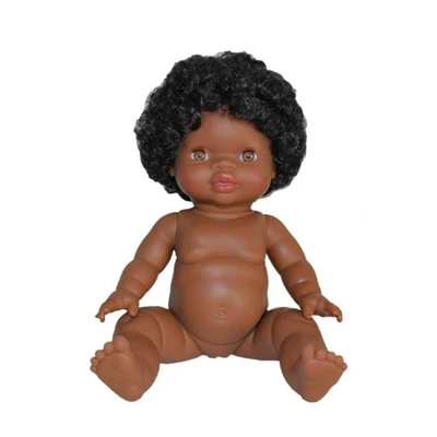Afbeelding van Minikane Paola Reina Pop Jahia donker meisje 34 cm