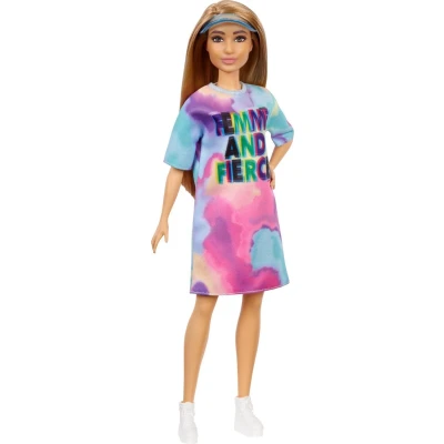 Afbeelding van Mattel Fashionistas Doll 159 Tie Dye T Shirt Dress