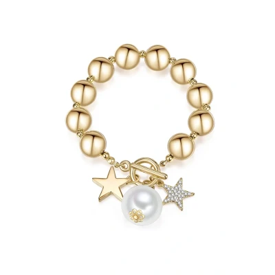 Afbeelding van Lulu &amp; Jane Armband, Dames, Maat: One Size, Gelbgoldfarben