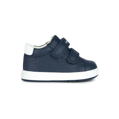 Afbeelding van Geox B Biglia Sneakers laag voor kinderen, Maat: 24, Navy blue Leer