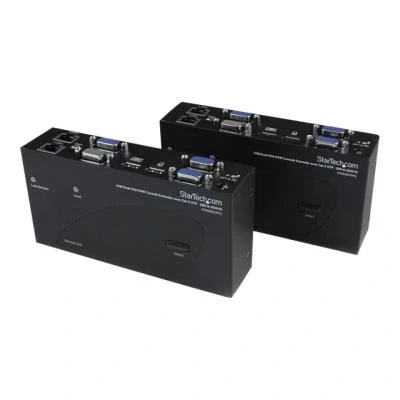 Image de StarTech.com Switch Commutateur KVM USB VGA double 200m 2 x cable cat 5 Extendeur de console rallonge