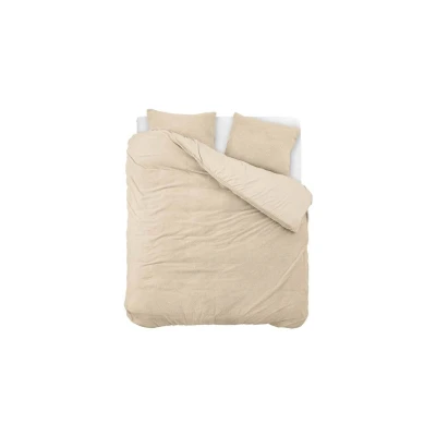 Afbeelding van Dekbedovertrek Teddy 2 persoons (200 x 200/220) Taupe Koopjedeal.nl Altijd de beste deal