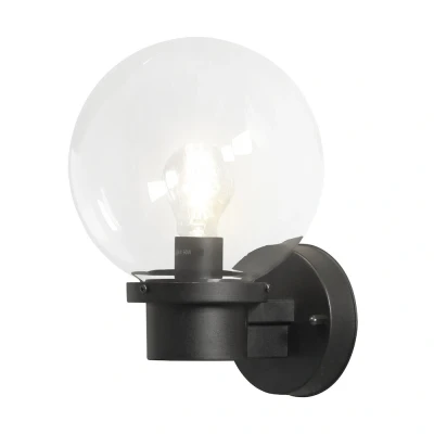 Afbeelding van Nemi wandlamp schemer zwart h29cm Konstsmide