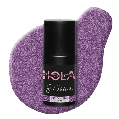 Afbeelding van Gellak #061 Berry Nice 10ml paars Gelnagellak Hola
