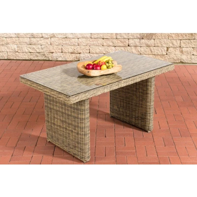 Afbeelding van CLP Rotan Eettafel La Gomera natura 140 cm