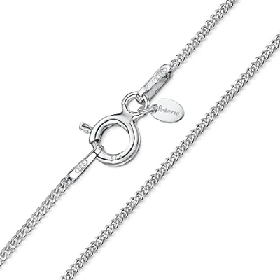 Afbeelding van Amberta® Sieraden halsketting ketting zilver 925/1000 pantserketting breedte 1,1 mm lengte 36 40 45 50 55 60 cm