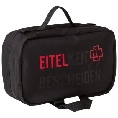 Afbeelding van Rammstein Eitelkeit toilettas, zwart, officiële sluiting: 23 x 15 10 cm; opening: 45 5 cm, klassiek, zwart., klassiek