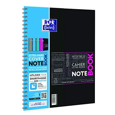 Afbeelding van Oxford STUDENT SOS Notes notebook formaat A4+ 160 bladzijden geruit 5 mm