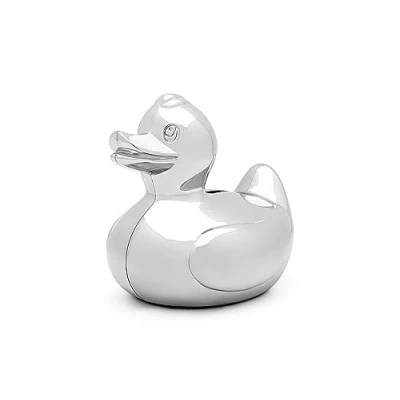 Afbeelding van Zilverstad Money box Duck silver colour 12x9x10.7 cm
