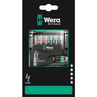 Afbeelding van Wera 05136385001 12 delige Bit Check BiTorsion 1 Bitset in cassette