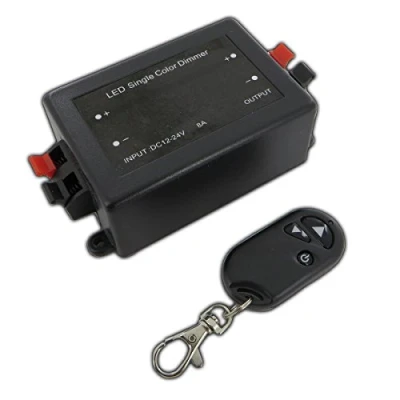 Afbeelding van 12 V draadloze led dimmer met afstandsbediening, geschikt voor alle soorten dimbare ledlampen.