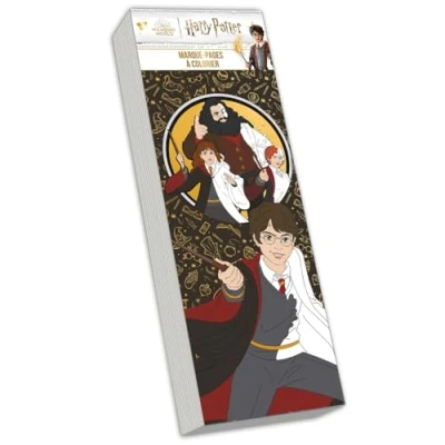 Afbeelding van HARRY POTTER MARQUE PAGES BRILLANTS A COLORIER
