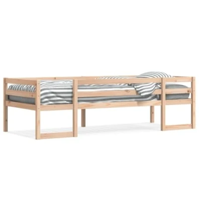 Image de vidaXL Cadre de lit d&#039;enfant Bois pin massif 90 x 200 cm