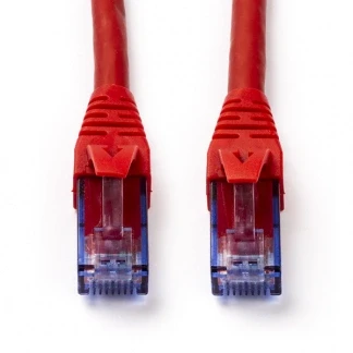 Afbeelding van Netwerkkabel Cat6a U/UTP 1.5 meter (100% koper, LSZH, Rood)