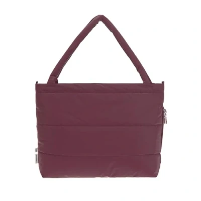 Afbeelding van LÄSSIG Luiertas voor baby met bevestiging kinderwagen/Mix Shopper (donkerrood)