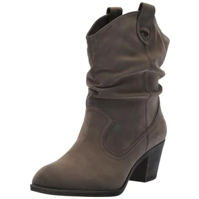 Afbeelding van Rocket Dog Sheriff Vintage Worn PU, westernlaarzen voor dames, Bruin