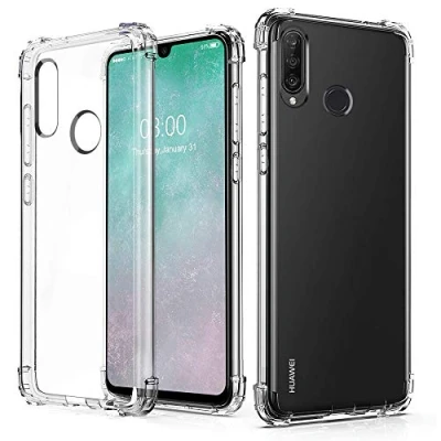 Afbeelding van Schokbestendige beschermhoes voor Huawei P30 Lite New Edition, TPU, transparant, van siliconen, schokbestendig