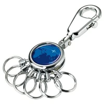 Afbeelding van Troika Patent Around The World Sleutelhanger Blauw