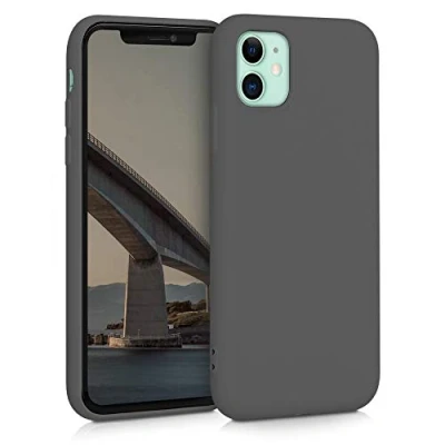 Afbeelding van kwmobile telefoonhoesje geschikt voor Apple iPhone 11 Hoesje smartphone Back cover in steengrijs