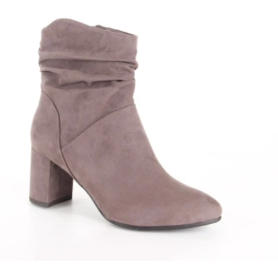 Afbeelding van Marco Tozzi HAK Korte laarzen, Dames, Maat: 38, Taupe Textiel