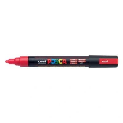 Image de Marqueur Posca Pointe conique moyenne Rouge fluo