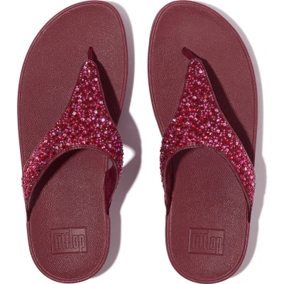 Afbeelding van FitFlop Lulu Crystal Mix Toe Post Sandals PAARS Maat 41