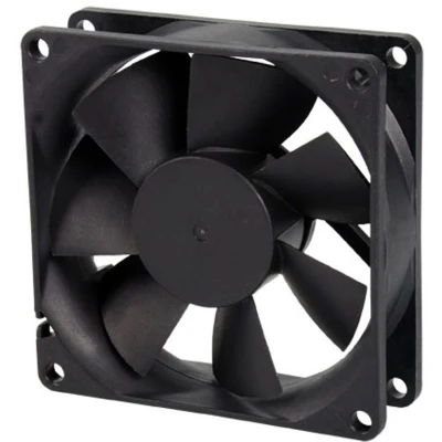 Afbeelding van Titan TFD 8025M12Z Kastventilator (80 mm, 1 x), PC ventilator, Zwart