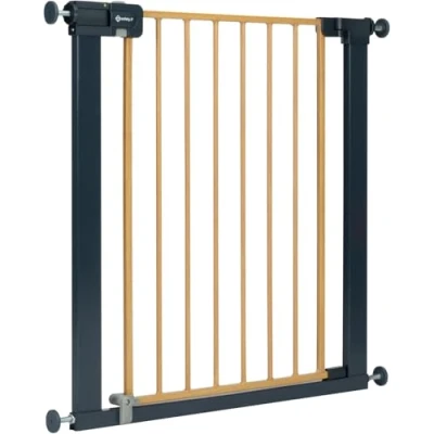 Afbeelding van Safety 1st Easy Close Metal Traphekje 73 t/m 80 cm Uitbreidbaar Klembevestiging Wood Effect