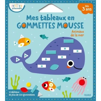 Image de Mes tableaux en gommettes mousse Animaux de la mer