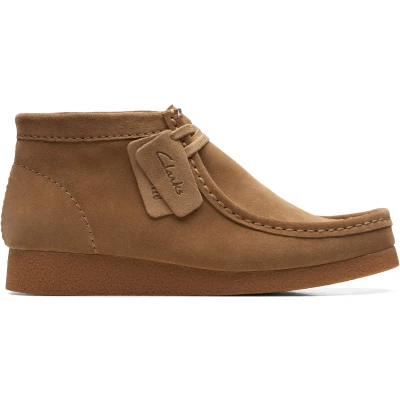 Afbeelding van Clarks Wallabeeevo BT G Veterboots, Heren, Maat: 44, Dark sand suede Veloursleer