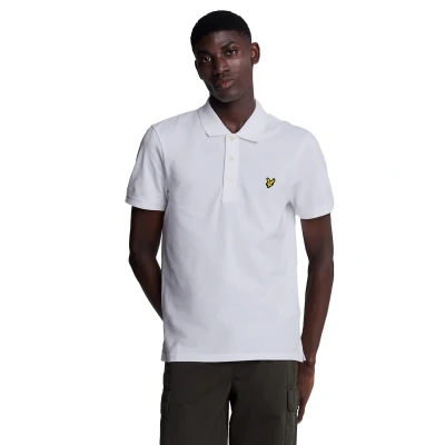 Afbeelding van Lyle &amp; Scott heren poloshirt wit effen