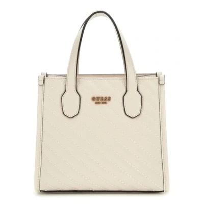 Afbeelding van Guess Silvana MINI TOTE Handtas, Dames, Maat: One Size, Bone