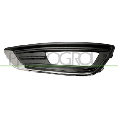 Afbeelding van PRASCO FD4302134 Bumper Grill met gat(en) voor mistlampen Verchroomde rand Links FORD: FOCUS 3, 3 Turnier