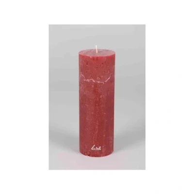 Afbeelding van Luz Your Senses Rustic Cilinderkaars 7x20cm Chateauneuf Rood