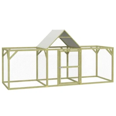 Afbeelding van vidaXL Kippenhok 300x100x150 cm geïmpregneerd massief grenenhout