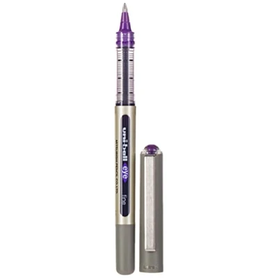 Afbeelding van Liquid ink ballpoint pen Uni Ball Rollerball Eye Fine UB 157 Paars 12 Stuks